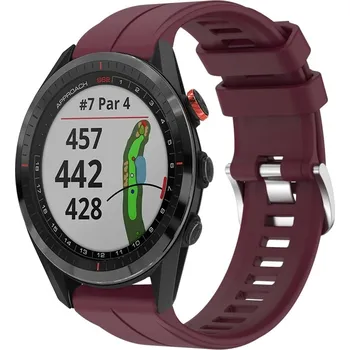 VSECHNONAMOBIL 119187 SILICONE Vyměnitelný řemínek pro Garmin Approach S62 bordó