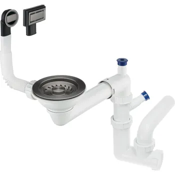 Nerezový dřez Deante Sifon pro 1 komorový nerezový, granitový nebo keramický dřez - ZXY D949