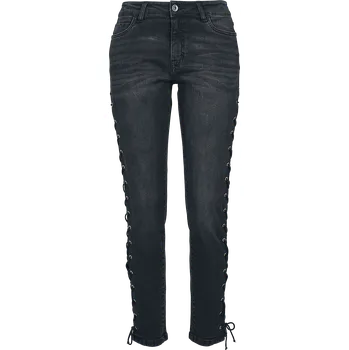 Dámské džíny Džíny z Urban Classics - Ladies High Waist Skinny Denim Pants - Ženy - černá