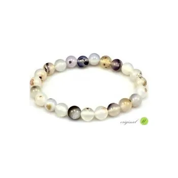 Náramek Achát bílý náramek