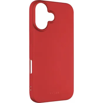 Pouzdro na mobilní telefon Zadní pogumovaný kryt FIXED Story pro Apple iPhone 16, červený