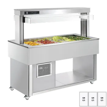 Bufet chlazený GN 3-1/1 - 200 mm, RAL | RM - TR GREEN+ 3R