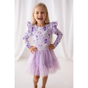 Dívčí blůzka s ružičkami-Lily Grey 104 / 4 roky