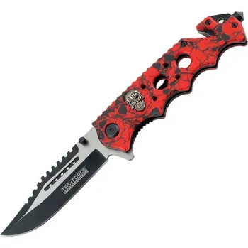 kapesní nůž Tac Force TF-809 Skull Red