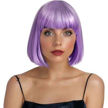 Karnevalová paruka Paruka dámská mikádo, fialová