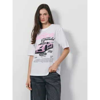 Oblečení a móda Tričko s&nbsp;potiskem - L - House - bílý - 636GV-00X