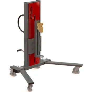 Paletový vozík Sudová zdvižka Secu Ex, na 60- až 200litrové ocelové sudy, pravoúhlý podvozek, zdvih 0-905 mm, ATEX