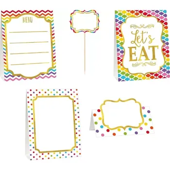 Jmenovka na stůl Sada cedulek na catering (Sada cedulek na catering)