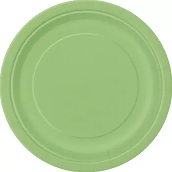 Talíř EKO Talířky papírové - limetkově zelené 18cm 8ks