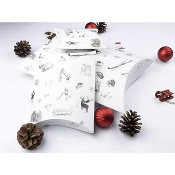 Vánoční dekorace BE NICE Přírodní vánoční krabičky na balení - světlé (3 ks)