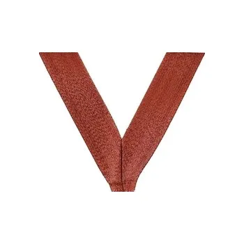 Široká stuha s klipem - Bronzová, Barva Bronzová