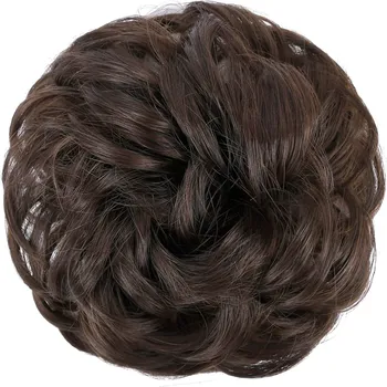 Příčesek Romantický drdol XXL - Příčesek pro objemný účes - M2/33 (mix tmavá pralinka/tmavý kaštan)