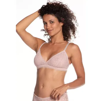 Podprsenka Dámská podprsenka L-POL5016BR-06 pudrově růžová S