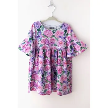 Dívčí šaty Boho dívčí šaty květinová pohádka- Lily Grey 116 / 6 let