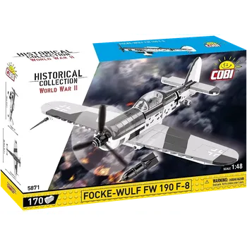 Stavebnice COBI Německý stíhací letoun Focke-Wulf FW 190 F-8 COBI 5871 - World War II 1:48