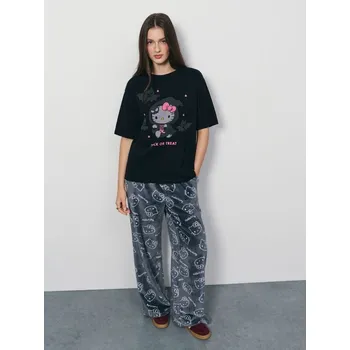 Dámské oblečení Volné kalhoty Hello Kitty - M - House - tmavošedý - 469HN-90X