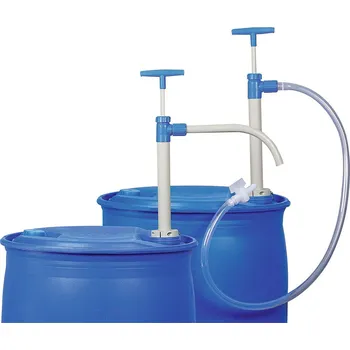 Ruční pumpa Sudové čerpadlo z PP na chemikálie, kyseliny a louhy, s vypouštěcím ramenem, ponorná hloubka 800 mm