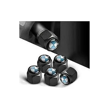 Tuning MJakes krytky ventilků hranaté černé pro vozy BMW