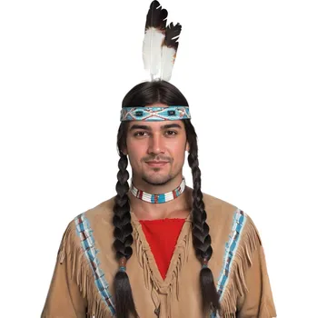 Karnevalová paruka Pánská paruka - náčelník