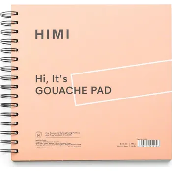 Speciální výtvarná barva HIMI kroužkový pořadač - Gouache Pink –21,5 x 21,5 cm – 50 listů
