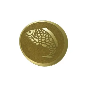 Emblém Rybaření Ø25 mm, Barva Zlato