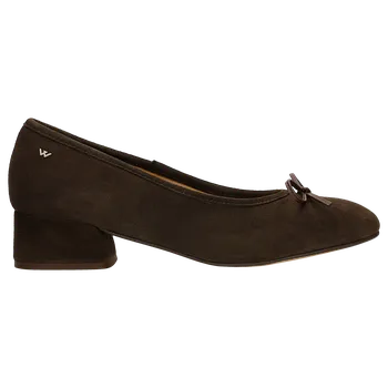 Dámské lodičky Hnědé Lodičky Ze Semiše S Ozdobnou Mašlí Wojas 3517562 39