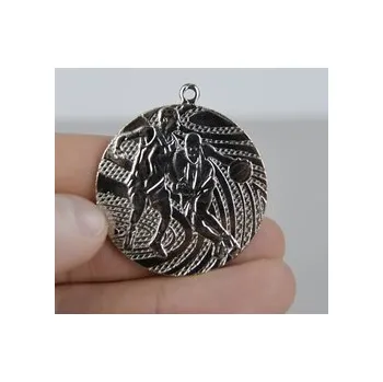 Basketbalová Medaile MMC1440 - 40 mm, Stříbro