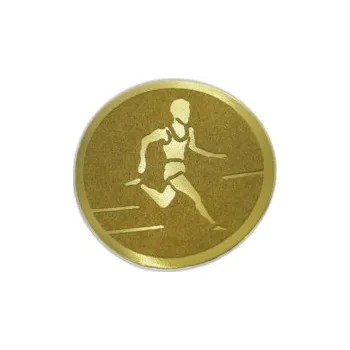 Emblém Běhání Ø25 mm, Barva Zlato