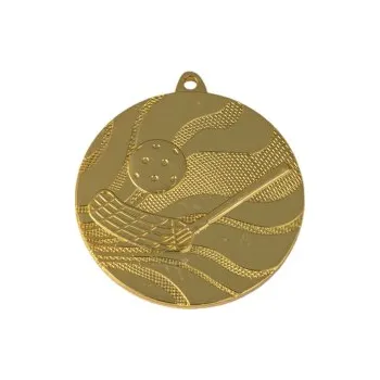 Florbalová medaile MS50013 - 50 mm, Zlato