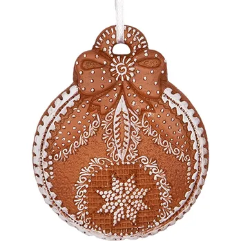 Vánoční ozdoba Clayre & Eef - Vánoční perníková ozdoba 6PR5317