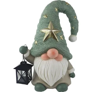 Vánoce Dekorace skřítek s lucerničkou X7359