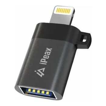 Datové redukce iPEAX ADAPTÉR OTG LIGHTNING / USB-A (samice) ČERNÝ