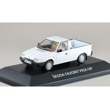 autíčko Škoda Favorit Pick-up 1991 1:43 - ŠKODA DeAgostini časopis s modelem #16 Škoda Favorit Pick-up 1991 1:43 - kovový model auta