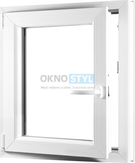 OKNOSTYL.cz sklepní okno plastové 500 x 700 cm OLIMPIA 60 AD jednokřídlé, levé