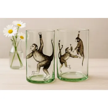 Sada nádobí Lemonade - Monkey sklenice - design: Jakub Berdych Karpelis & Silvie Luběnová