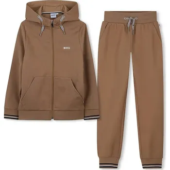 Dětská tepláková souprava BOSS J52399.114.150 hnědá 84X, vel. 114