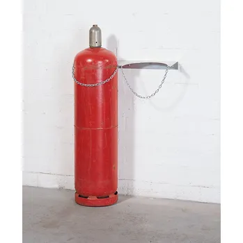 Držák na zeď na plynové lahve z oceli, 2x lahev s max. Ø 320 mm