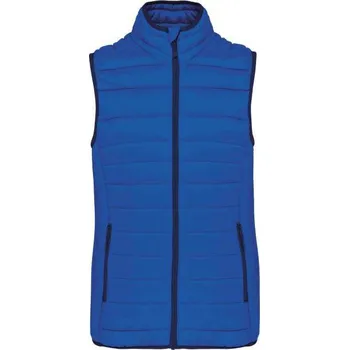 Kariban Ladies' Lightweight Sleeveless Fake Down Jacket, modrá (Royal)