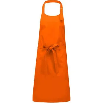 Zdravotnický oděv Kariban Cotton Apron Without Pocket, oranžová (Tennessee Orange)