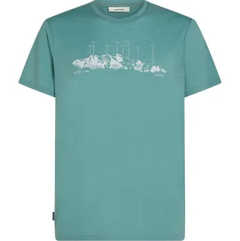 Pánské tričko ICEBREAKER Mens 150 Tech Lite SS Tee Massif, Hydro velikost: M