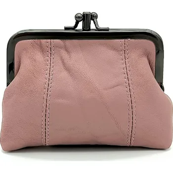 Dámská kožená peněženka Borse Design 51-11-1 starorůžová Barva: starorůžová, Velikost: 0
