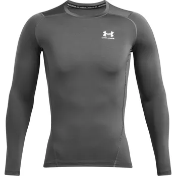 Pánské tričko Pánské kompresní tričko s dlouhým rukávem Under Armour HG ARMOUR COMP LS TEE šedé 1361524-025 - XS | UK 9,5 | US 10,5