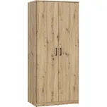 Dvoudveřová skříň DUNANUEJ, dub artisan, 5 let záruka + vyzvednutí ZDARMA