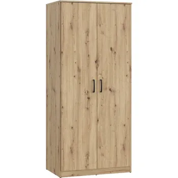 Šatní skříň Dvoudveřová skříň DUNANUEJ, dub artisan, 5 let záruka + vyzvednutí ZDARMA