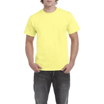 Pánské tričko Gildan Heavy Cotton™ Adult T-shirt, žlutá (Cornsilk)