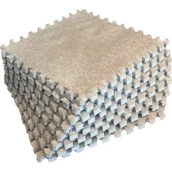 Plyšové puzzle 10 ks, 30x30 cm - Měkká, stylová a útulná podlaha, 01926 - Velbloudí