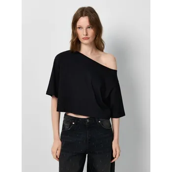 Dámské oblečení Zkrácené tričko - S - House - černá - 723GP-99X