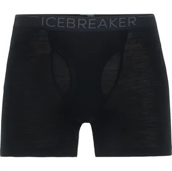 Boxerky pánské merino boxerky ICEBREAKER Mens 175 Everyday Boxers w fly, Black velikost: M