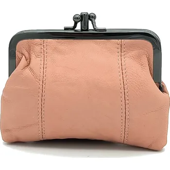 Dámská kožená peněženka Borse Design 51-11-1 lososová Barva: lososová, Velikost: 0