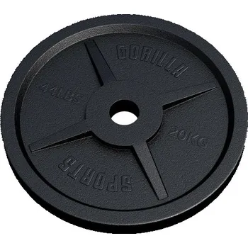 Gorilla Sports Zátěžový kotouč 50/51 mm, litina, 20 kg
